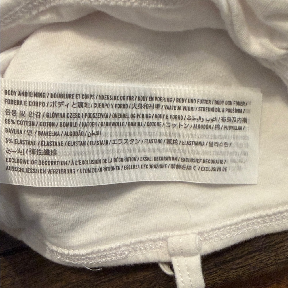 Hollister White Ruched Crop Top~Small - Picture 7 of 9